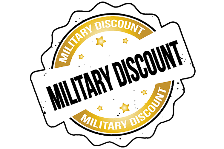 military discount logo